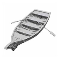 WizKids Deep Cuts Unpainted Miniatures: Rowboat & Oars