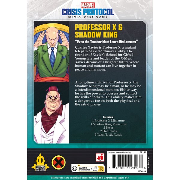 Marvel: Crisis Protocol - Professor X & Shadow King