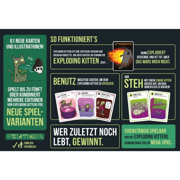 Exploding Kittens: Zombie Kittens - DE