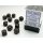 Opaque 12mm D6 Black/gold Dice Block&trade; (36 W&uuml;rfel)