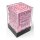 Opaque 12mm D6 Pastel Pink/black Dice Block&trade; (36 W&uuml;rfel)