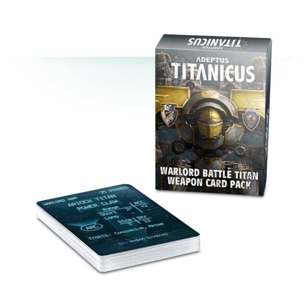 Adeptus Titanicus Warlord Battle Titan Weapon Card Pack