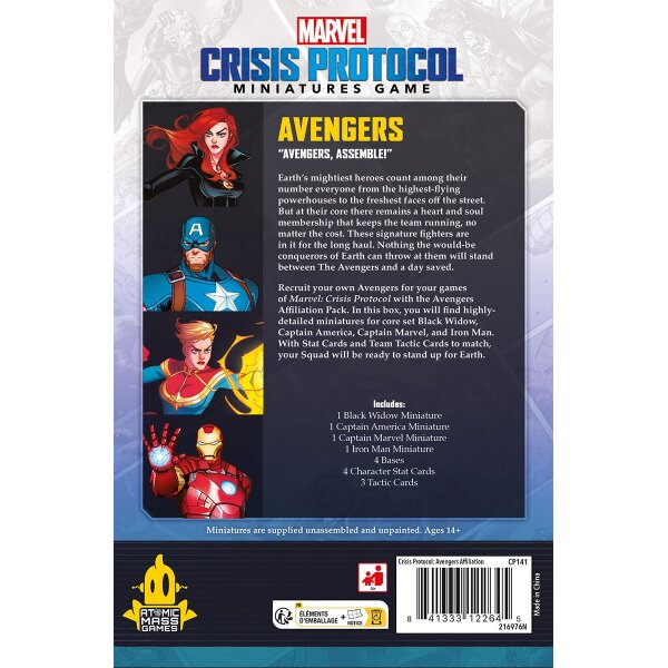 Marvel: Crisis Protocol - Avengers Affiliation Pack