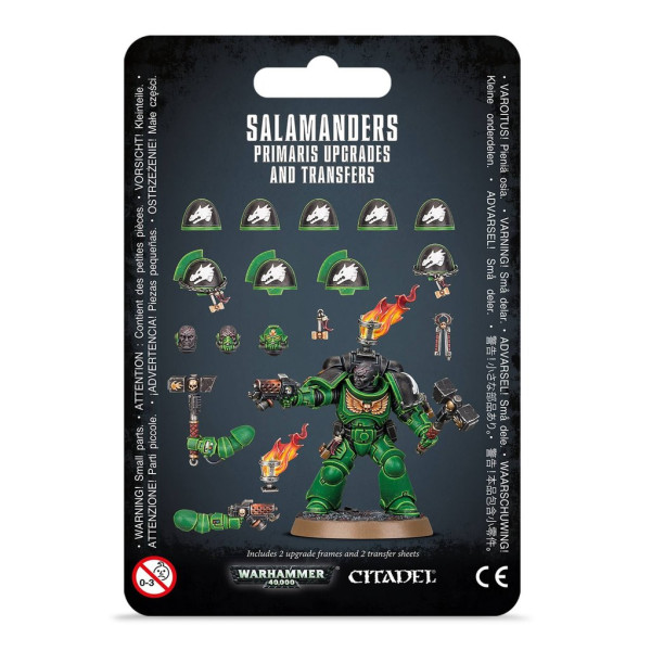 Upgrades und Abziehbilderbögen: Salamanders Primaris