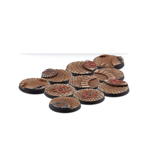 Warcrow 30mm Hegemony Scenery Bases, Alpha Series (10 Stück)