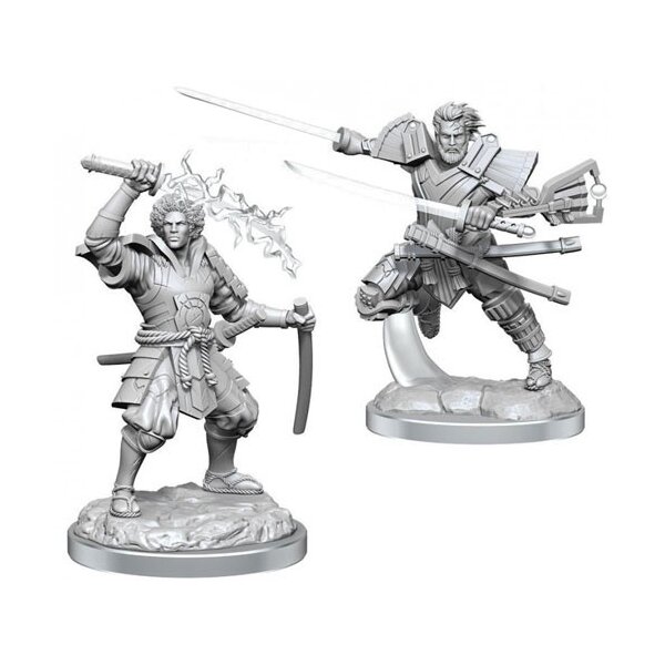 Magic The Gathering - Unpainted Miniatures - Raiyuu & Isshin