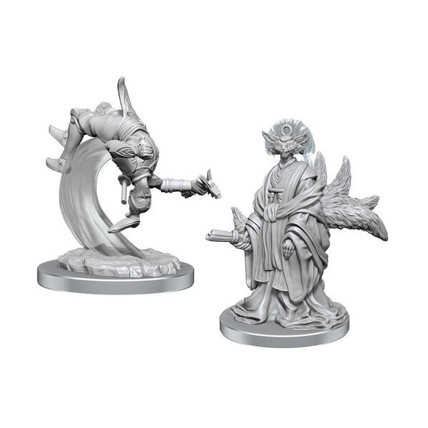 Magic The Gathering - Unpainted Miniatures - Kotose & Light-Paws