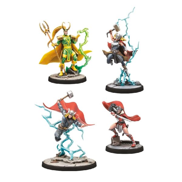 Marvel: Crisis Protocol - Mighty Thor, Lady Sif, Thor, Hero of Midgard & Loki, Prince of Lies