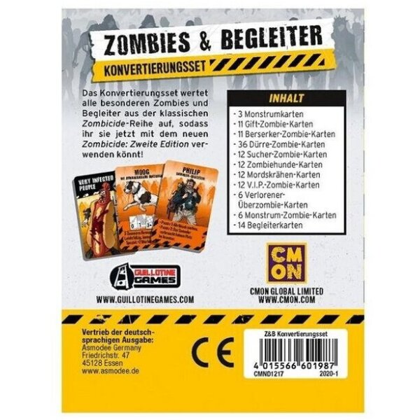 Zombicide 2. Edition - Zombies & Begleiter Konvertierungsset - DE