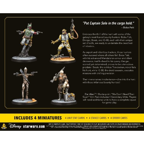 Star Wars: Shatterpoint - We Dont Need Their Scum (Squad-Pack "Diesen Abschaum brauchen wir nicht")