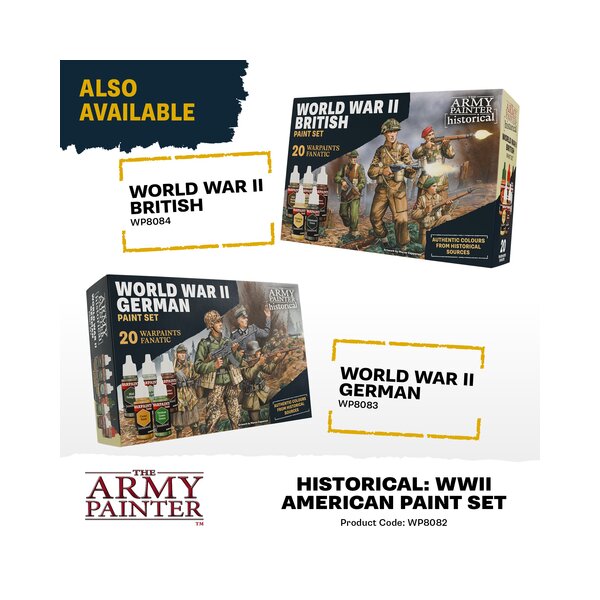 The Army Painter - Warpaints Historical WWII American Paint Set