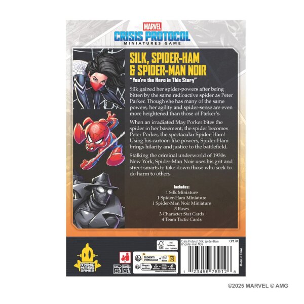 Marvel: Crisis Protocol - Silk, Spider-Ham & Spider-Man Noir