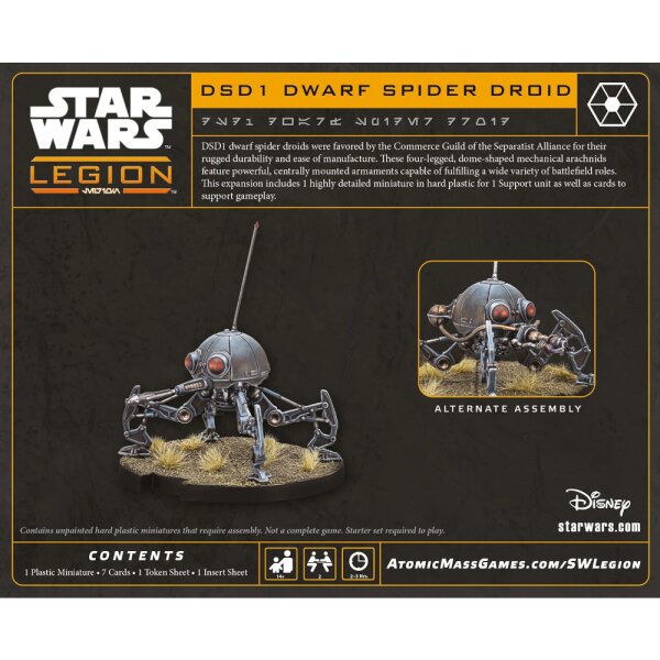 Star Wars: Legion - DSD1 Dwarf Spider Droid (ZSD1-Zwergspinnendroide)