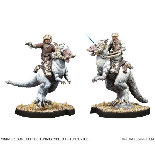 Star Wars: Legion - Captain Solo & Commander Skywalker on Tauntauns