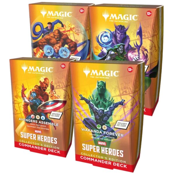 MTG - Marvel Super Heroes Collectors Commander Deck Display (4 Decks) - EN