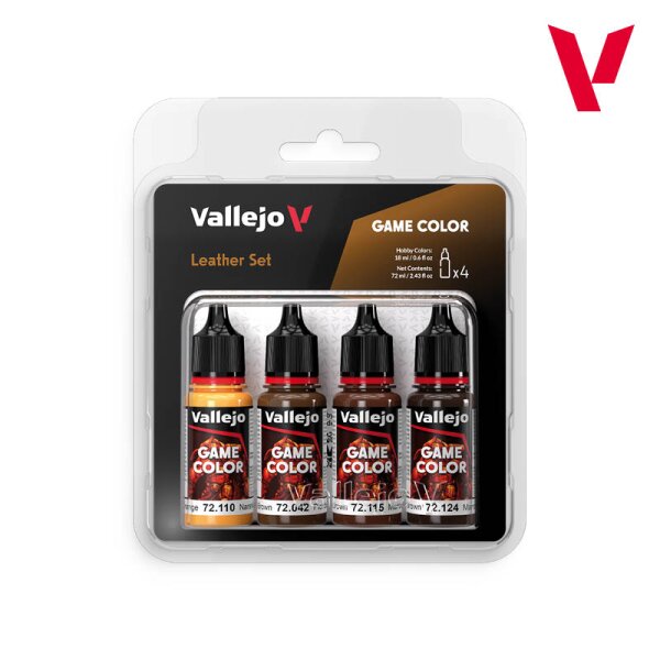 Game Color - 4 colors - Leather Set (18ml)