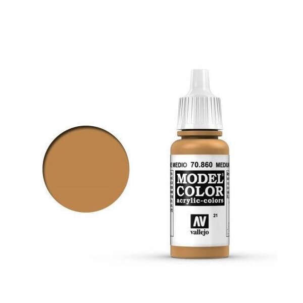 Model Color mittlere Hautfarbe (Medium Fleshtone) - 17ml (altes Produktdesign)