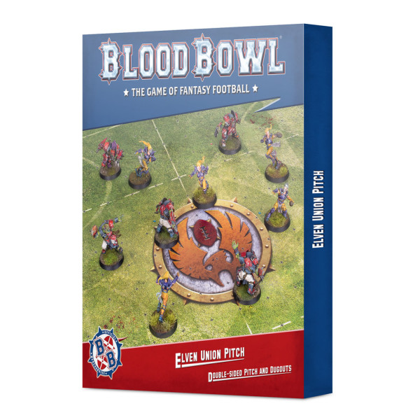 Blood Bowl: Elven Union Pitch - Double-Sided Pitch & Dugouts Set