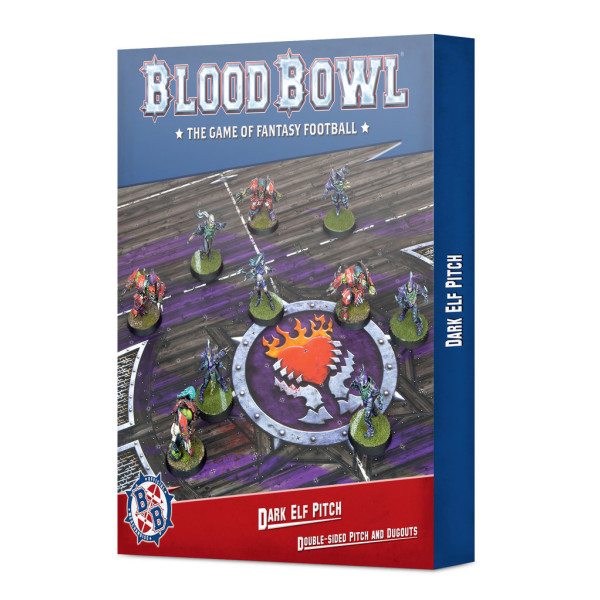 Blood Bowl: Dark Elf Pitch and Dugouts