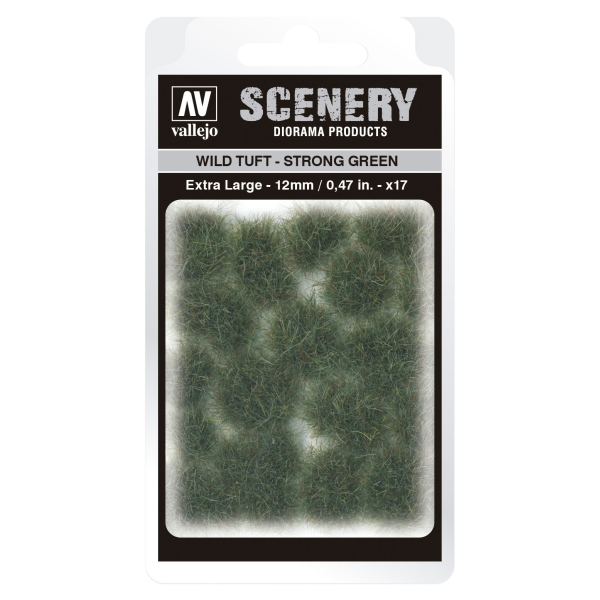 Vallejo Scenery: Wild Tuft - Strong Green (12 mm)