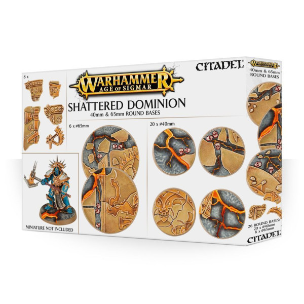 Citadel Age of Sigmar: Shattered Dominion: Rundbases (40 mm & 65 mm)