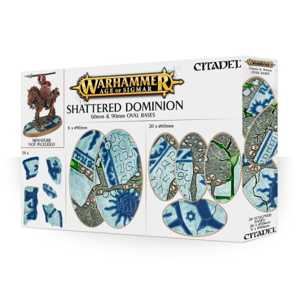 Citadel Age of Sigmar: Shattered Dominion: Ovalbases (60 mm & 90 mm) (26 Stück) im Shop Der Tabletopper