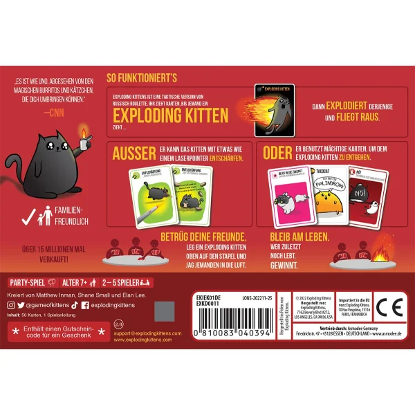Exploding Kittens: Original Edition - DE