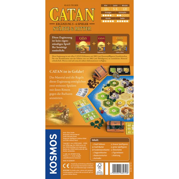 Catan - Städte & Ritter Ergänzung 5/6 Spieler